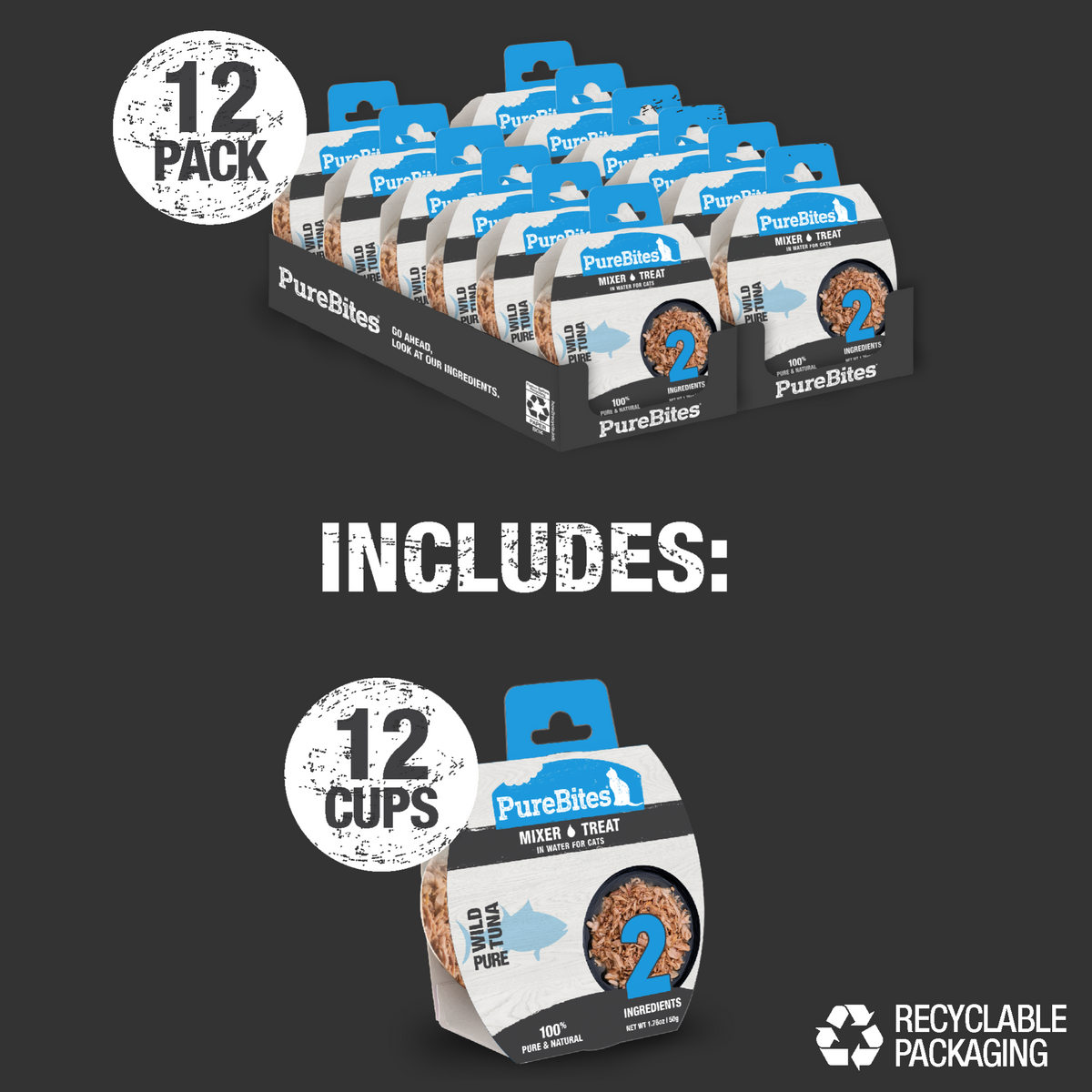 Mélangeur de Thon pour Chats pack de 12