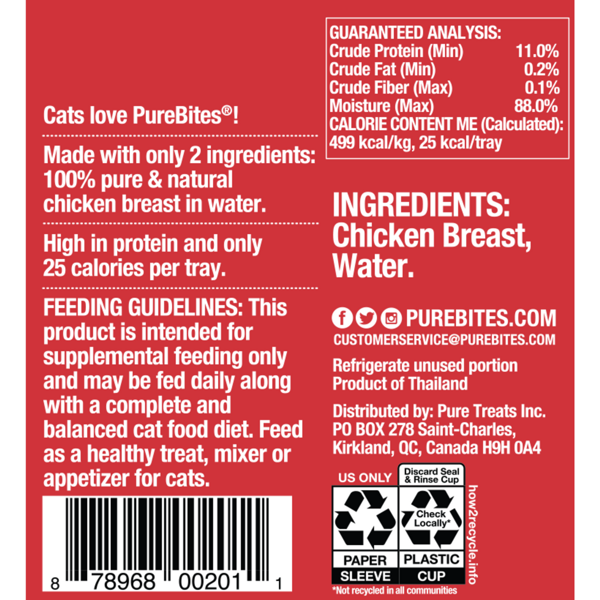 Mélangeur pour poulet pour chats pack de 12