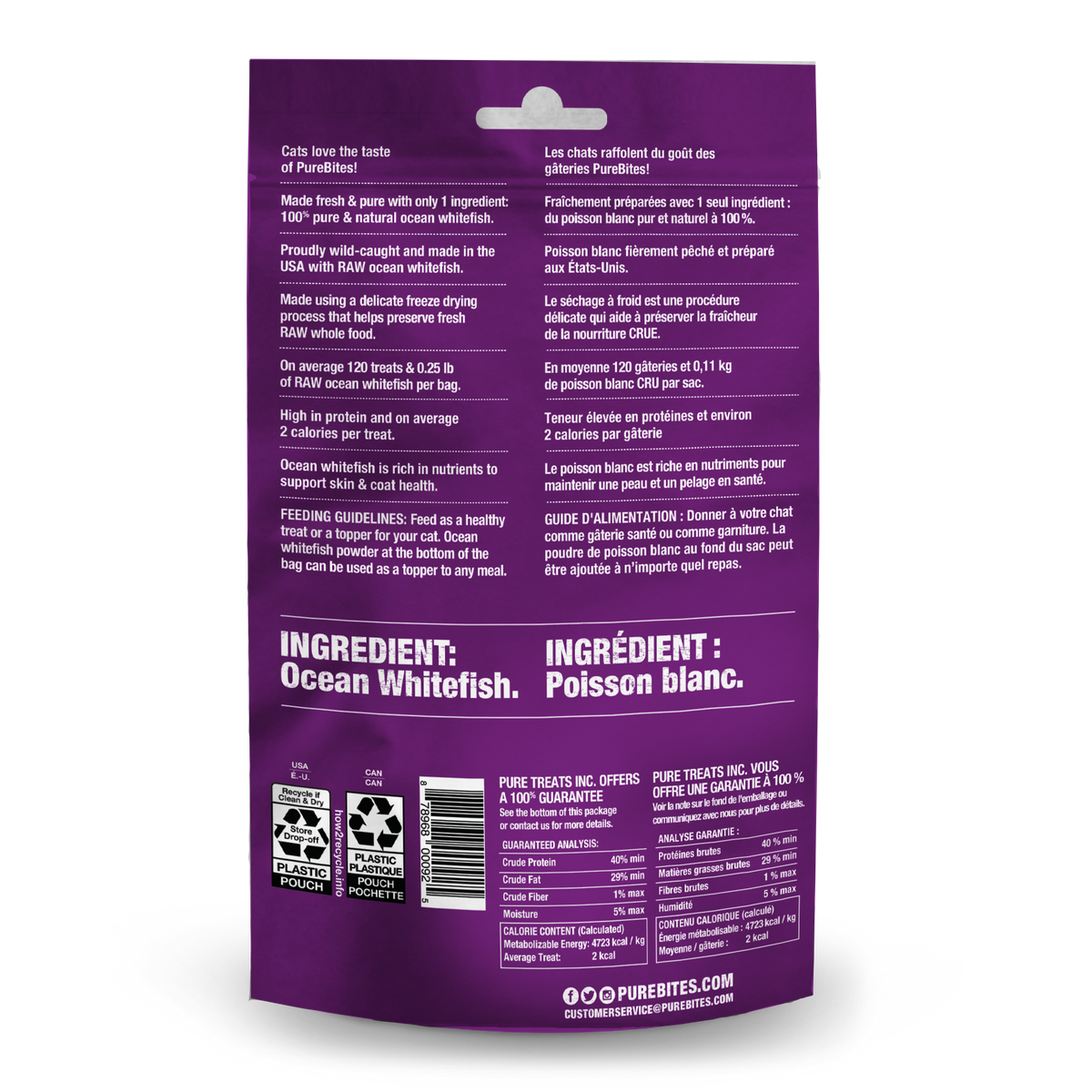 Whitefish Freeze Dried Cat Treats