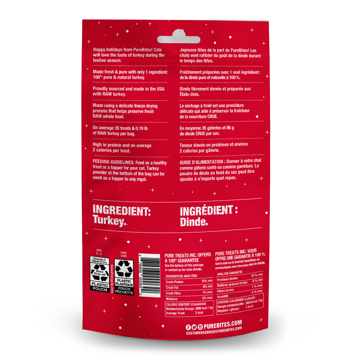 Turkey Holiday Freeze Dried Cat Treats