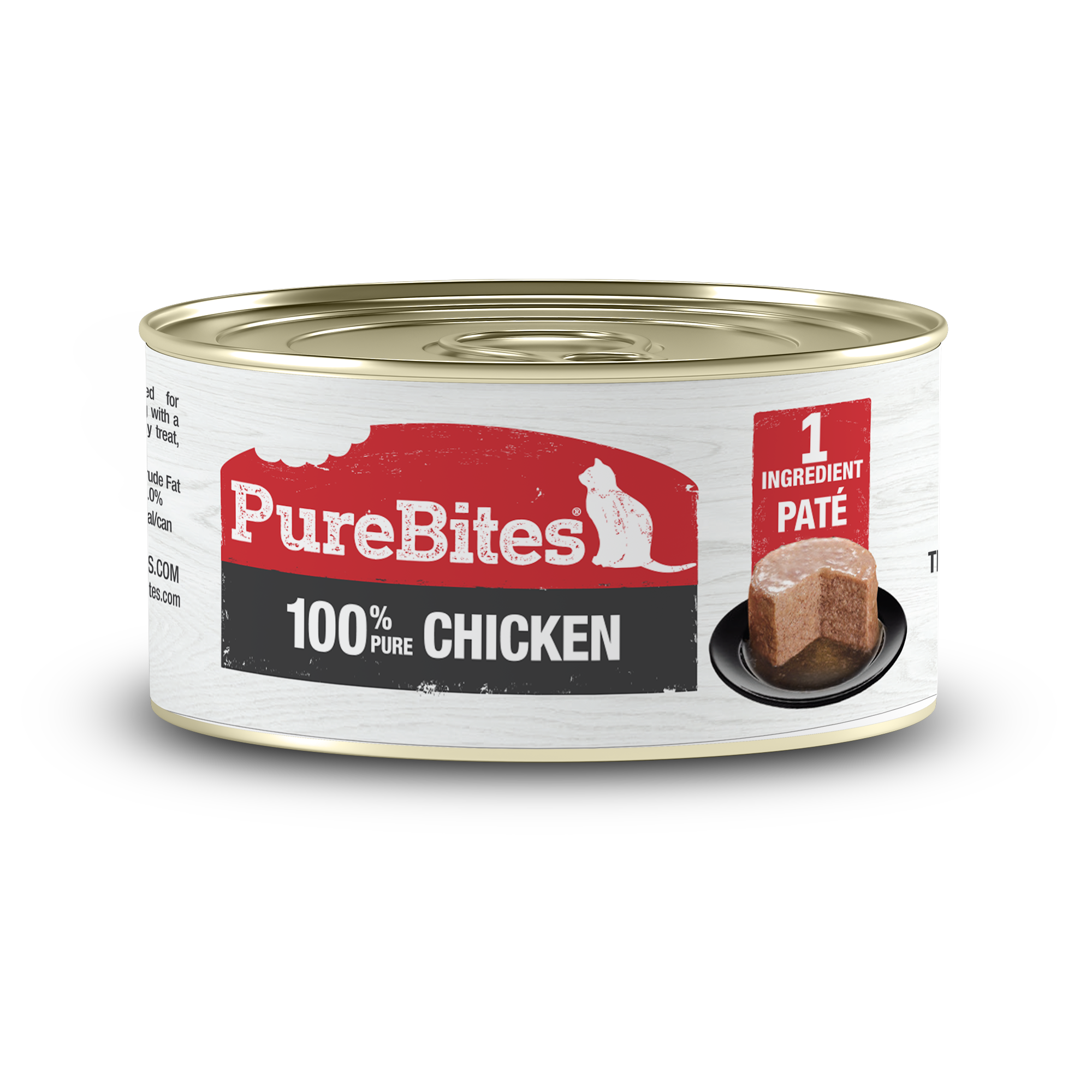 PureBites Chicken Pates for Cats only 1 Ingredient case of 12