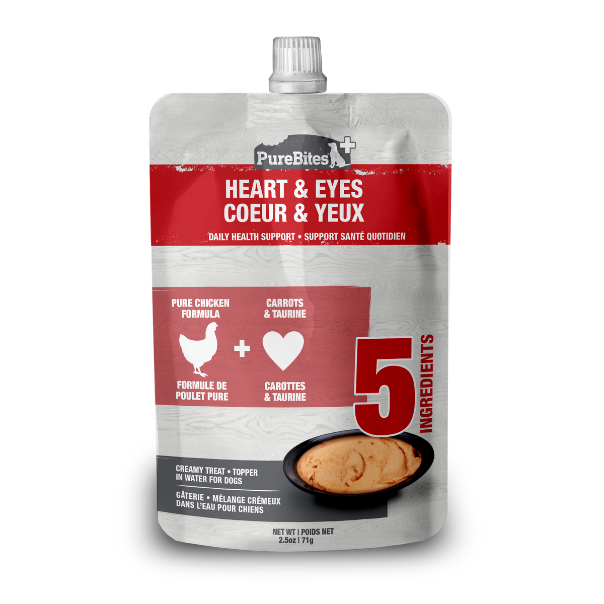 Plus crémeux pour chiens, Coeur & Yeux, paquet de 15