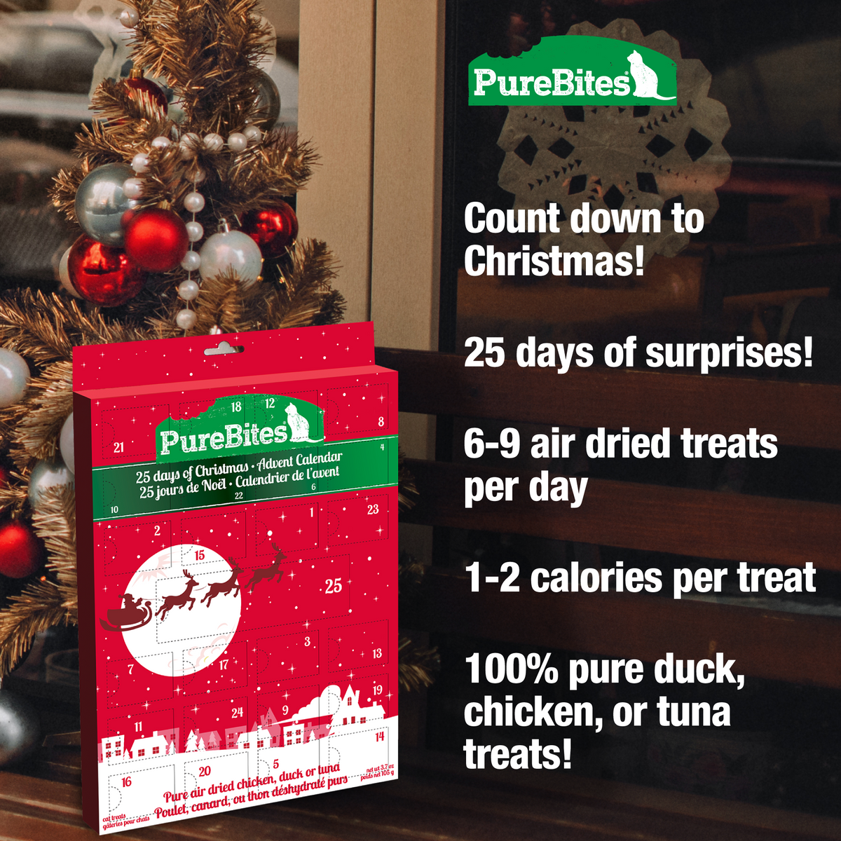 Air Dried Cat Treats, Holiday Advent Calendar
