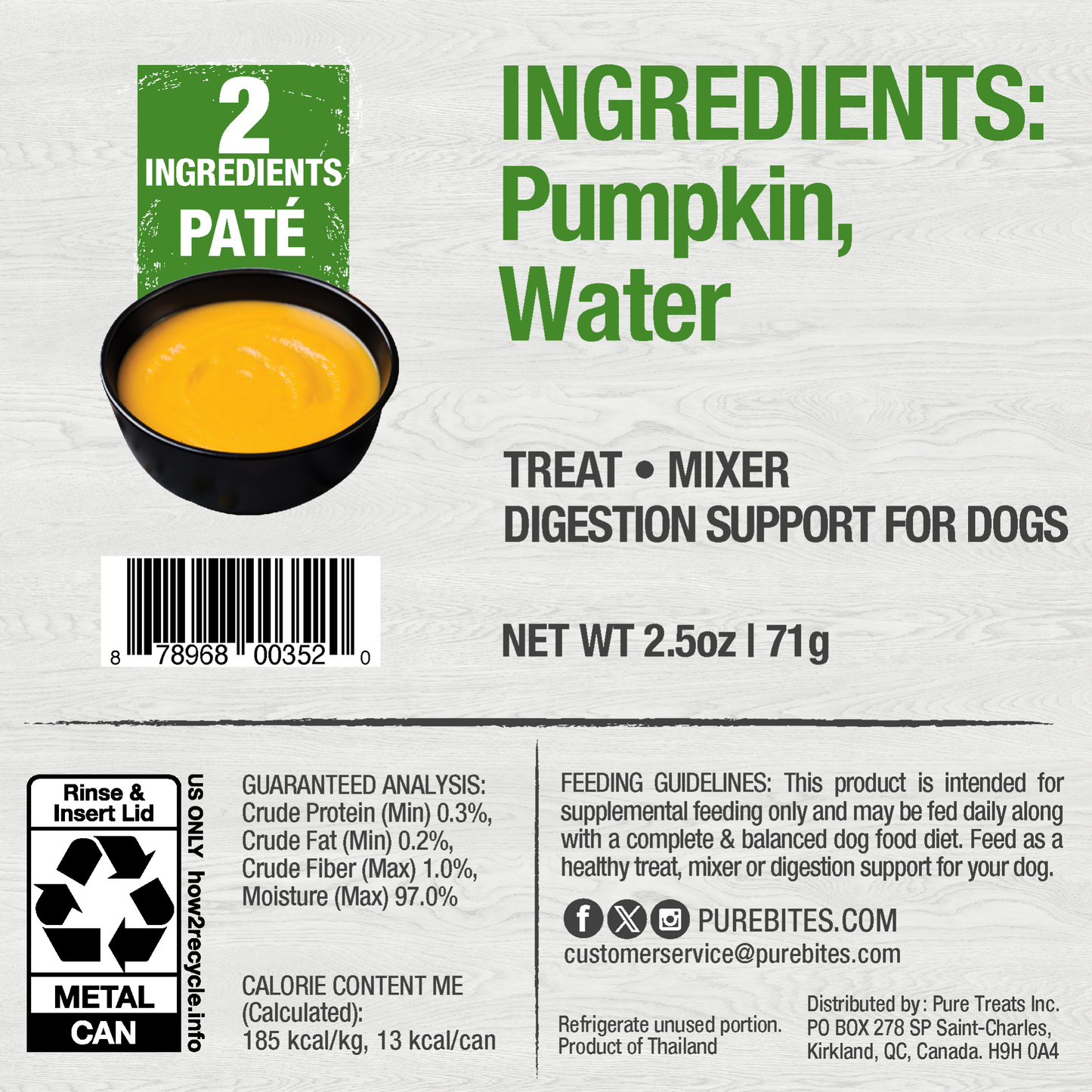 Pumpkin in Water For Dogs