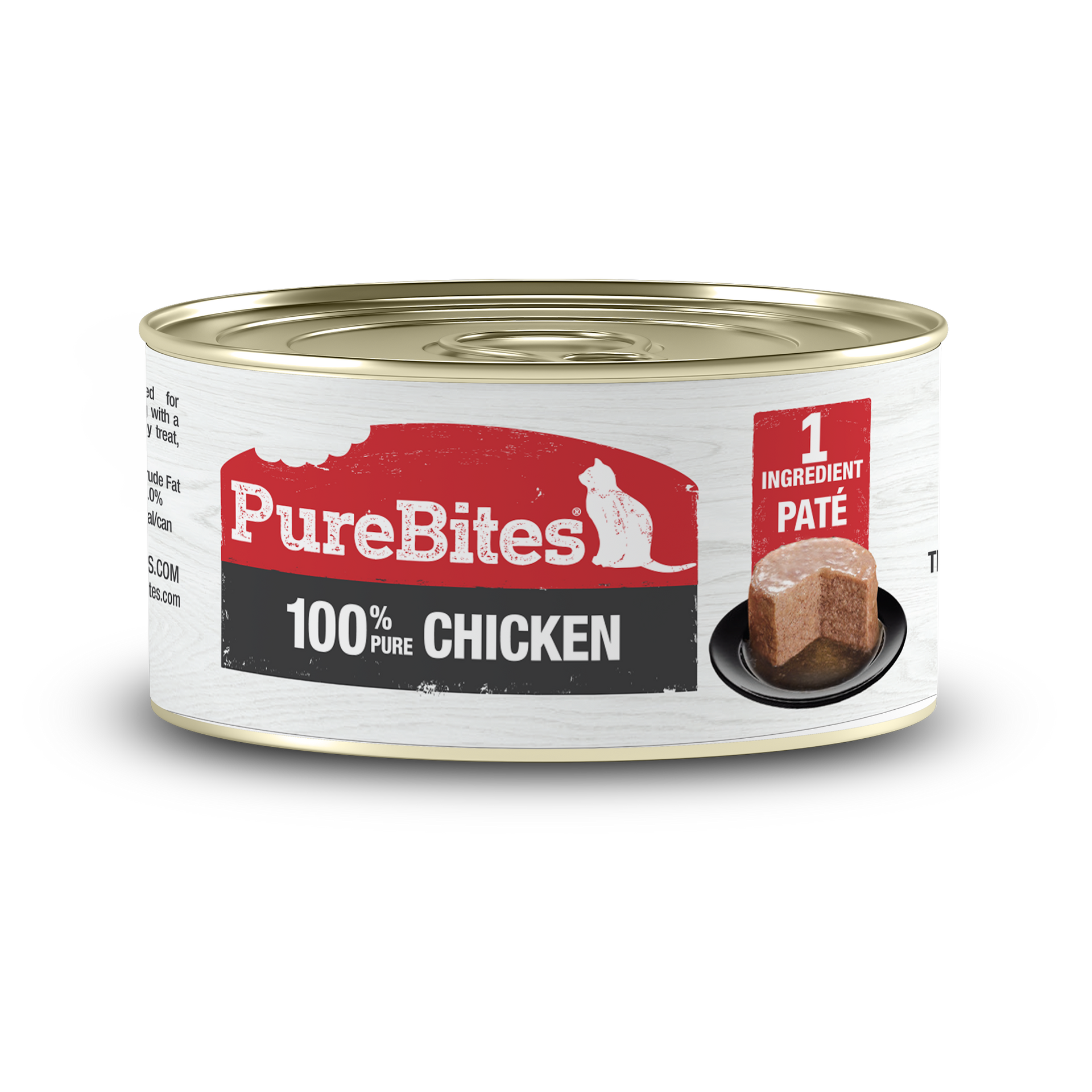 PureBites Chicken Pates for Cats only 1 Ingredient case of 12