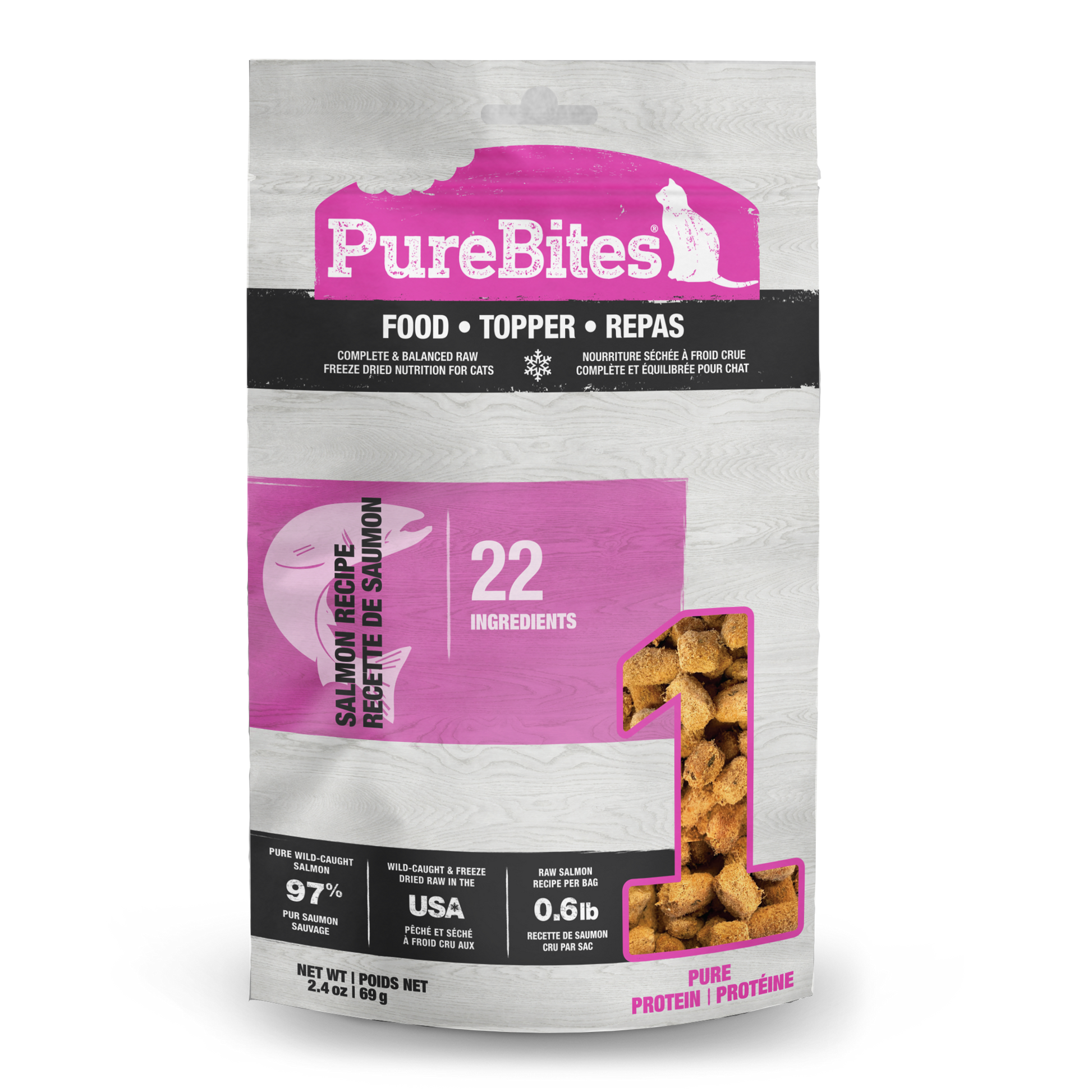 PureBites Salmon Freeze Dried Cat Food