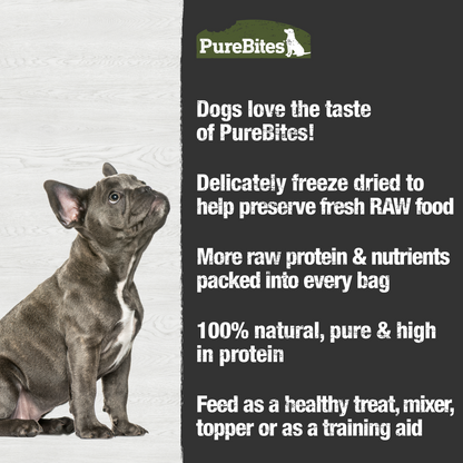 Made fresh & pure means more RAW protein and nutrients packed into every bag. Our beef liver is freeze dried to help preserve its RAW taste, and nutrition, and mirror a dog’s ancestral diet