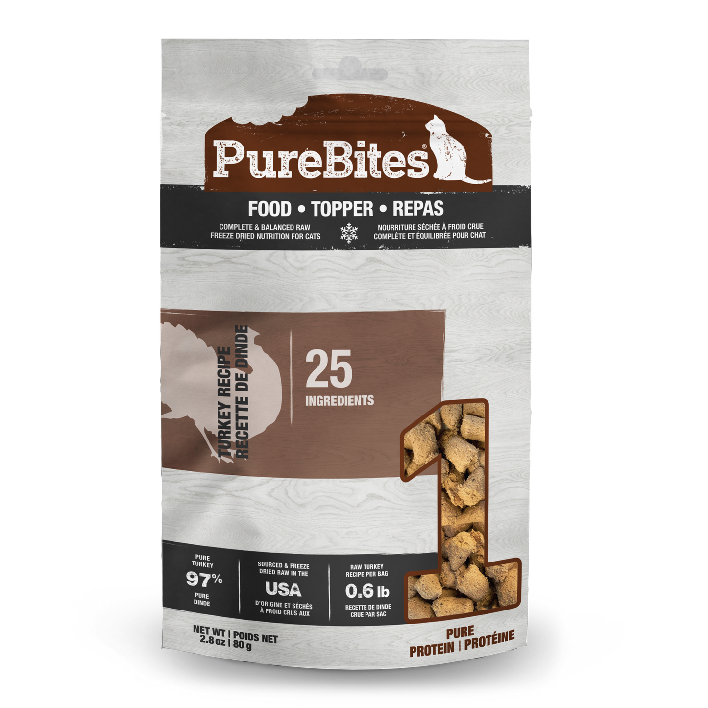 PureBites Turkey Freeze-Dried Cat Food
