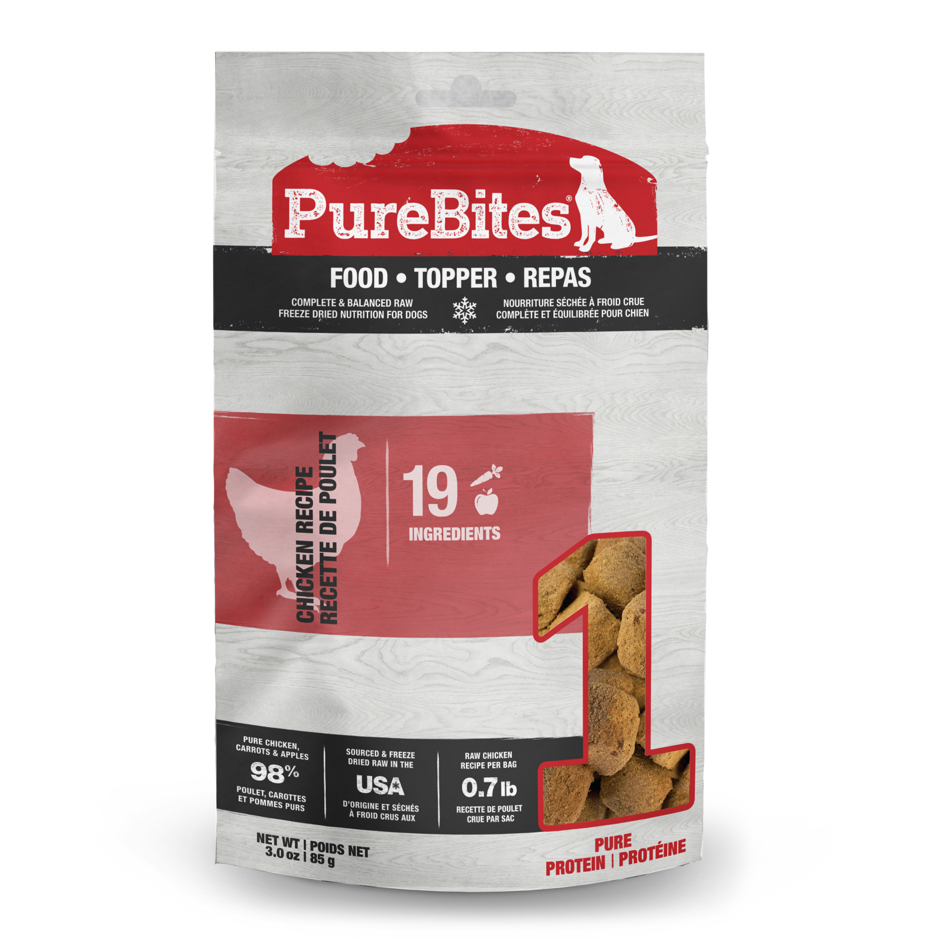 PureBites Chicken Freeze-Dried Dog Food